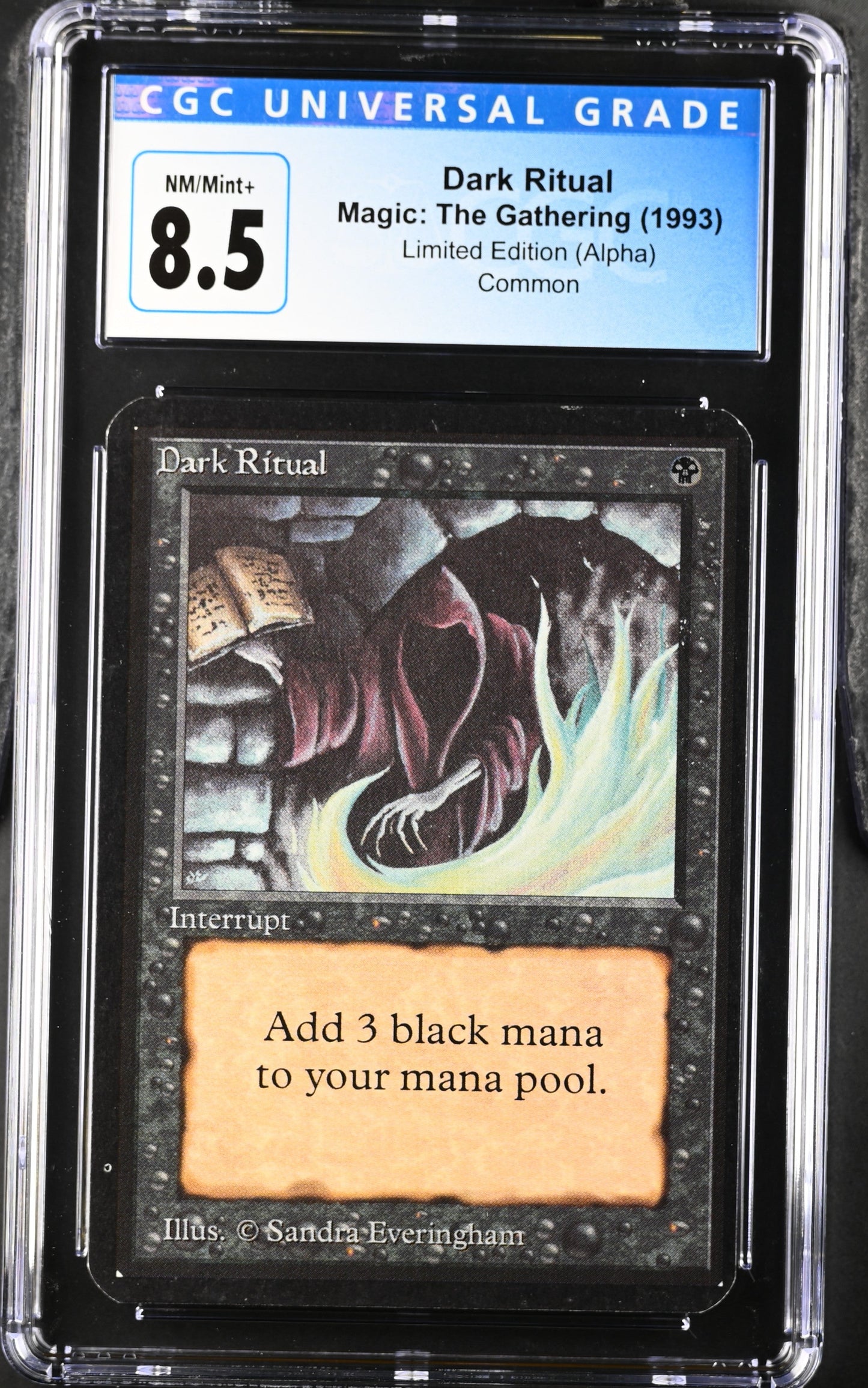 Magic: The Gathering MTG Dark Ritual [Alpha Edition] Graded CGC 8.5 NM/Mint+