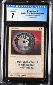 Magic: The Gathering MTG Disenchant [Alpha Edition] Graded CGC 7 Near Mint