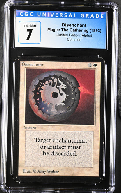 Magic: The Gathering MTG Disenchant [Alpha Edition] Graded CGC 7 Near Mint