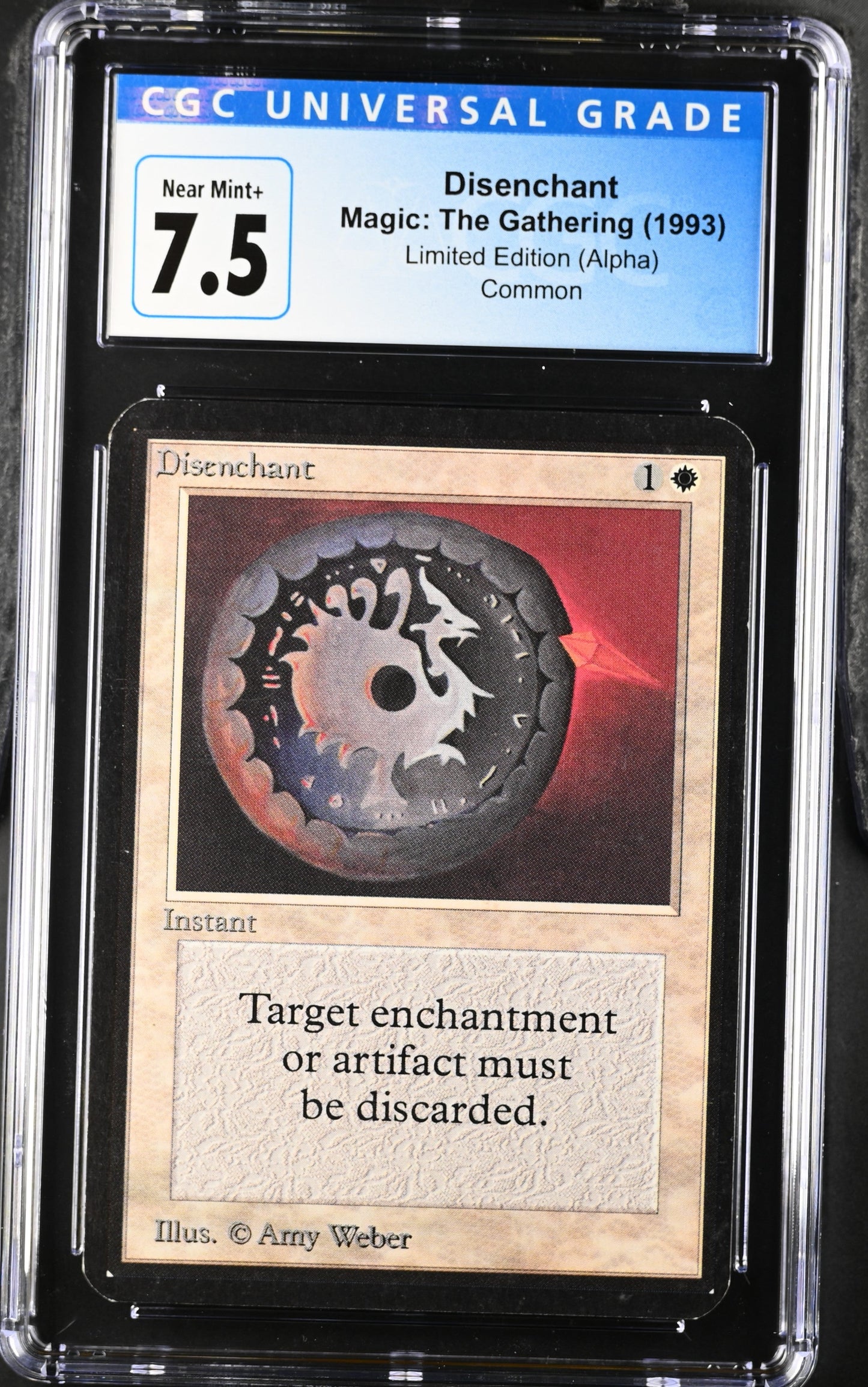 Magic: The Gathering MTG Disenchant [Alpha Edition] Graded CGC 7.5 Near Mint+