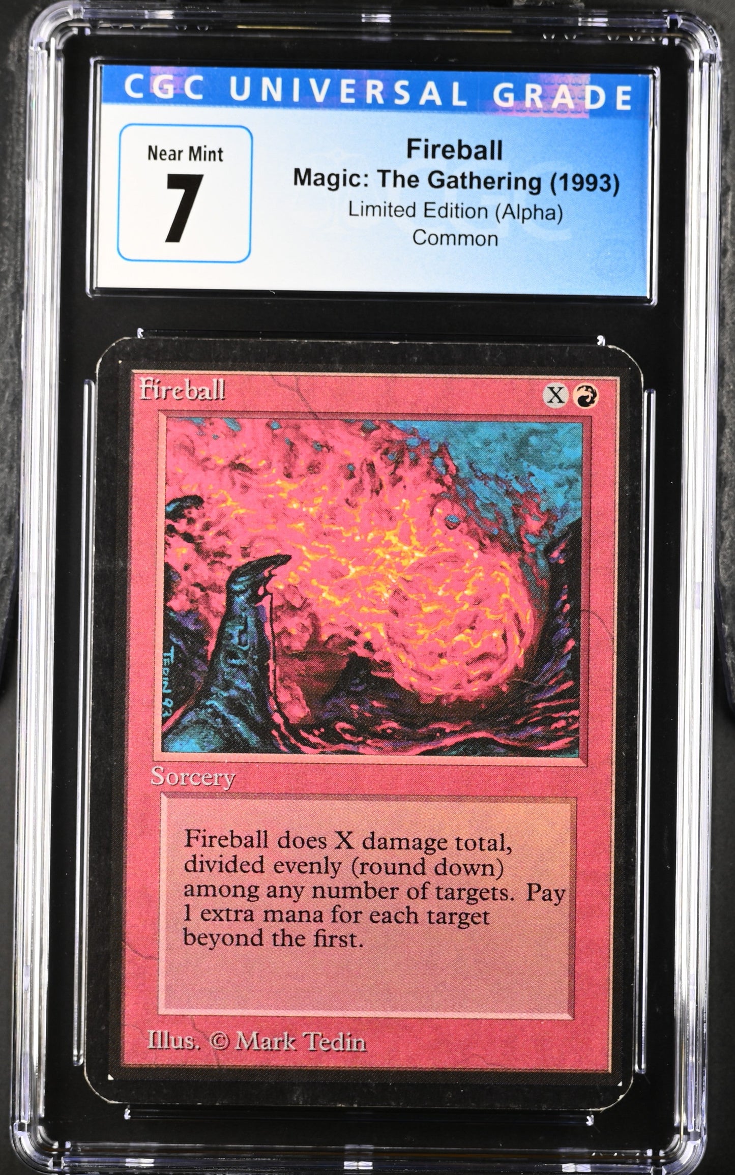 Magic: The Gathering MTG Fireball [Alpha Edition] Graded CGC 7 Near Mint