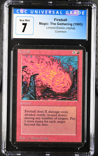 Magic: The Gathering MTG Fireball [Alpha Edition] Graded CGC 7 Near Mint
