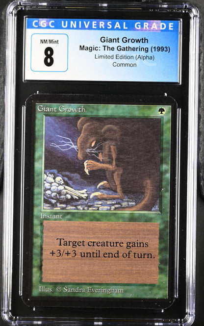 Magic: The Gathering MTG Giant Growth [Alpha Edition] Graded CGC 7 Near Mint