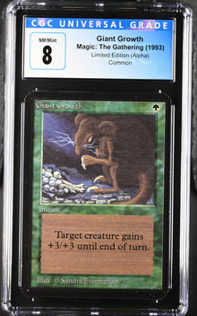 Magic: The Gathering MTG Giant Growth [Alpha Edition] Graded CGC 8 NM/Mint