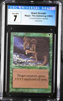 Magic: The Gathering MTG Giant Growth [Alpha Edition] Graded CGC 7 Near Mint