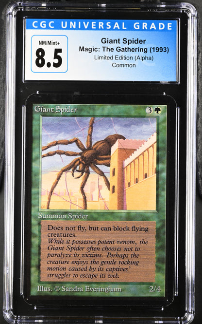 Magic: The Gathering MTG Giant Spider [Alpha Edition] Graded CGC 8.5 NM/Mint+