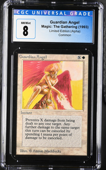 Magic: The Gathering MTG Guardian Angel [Alpha Edition] Graded CGC 8 NM/Mint