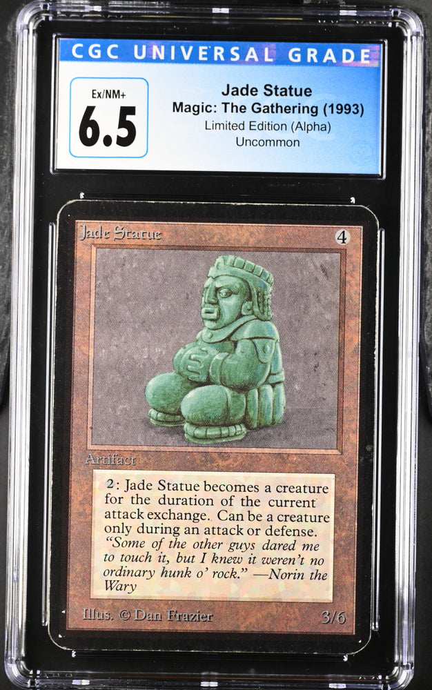 Magic: the Gathering MTG Jade Statue [Alpha Edition] Graded CGC 6.5 EX/NM+
