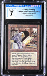Magic: the Gathering MTG Library of Leng [Alpha Edition] Graded CGC 7 Near Mint