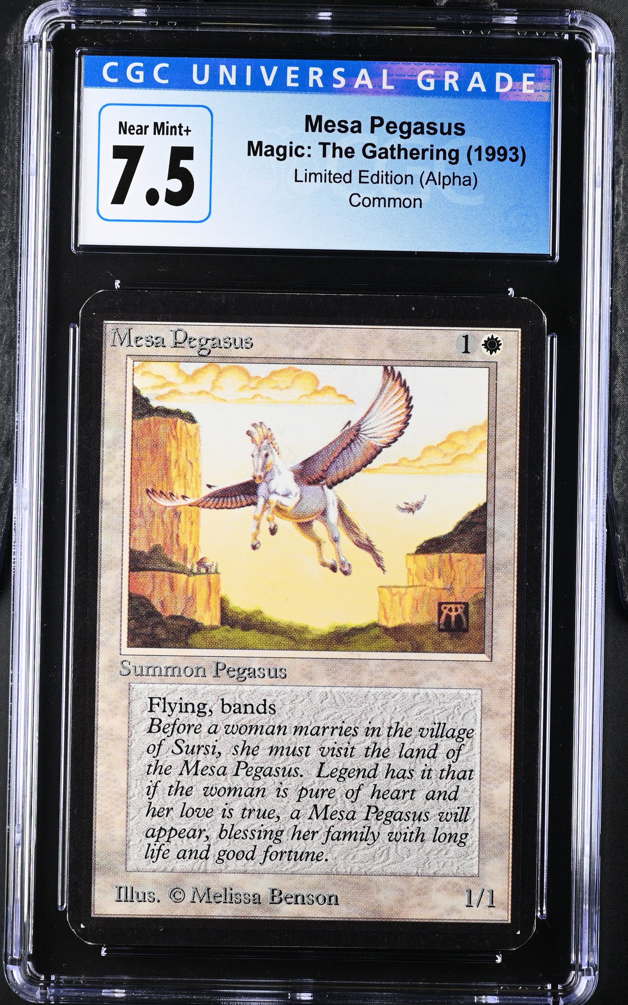 Magic: The Gathering MTG Mesa Pegasus [Alpha Edition] Graded CGC 7.5 Near Mint+