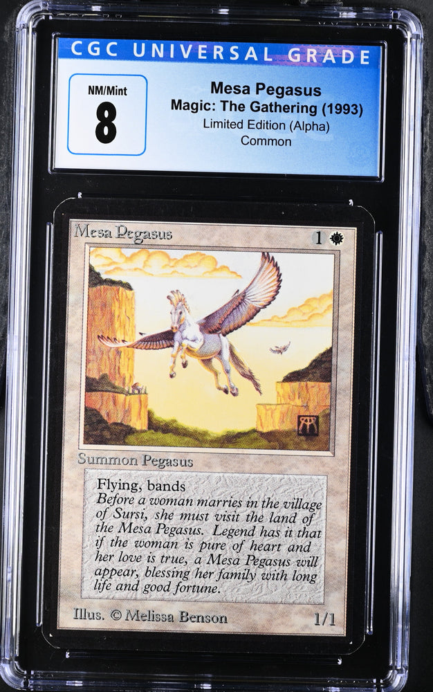 Magic: The Gathering MTG Mesa Pegasus [Alpha Edition] Graded CGC 8 NM/Mint
