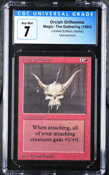 Magic: The Gathering MTG Orcish Oriflamme [Alpha Edition] Graded CGC 7 Near Mint