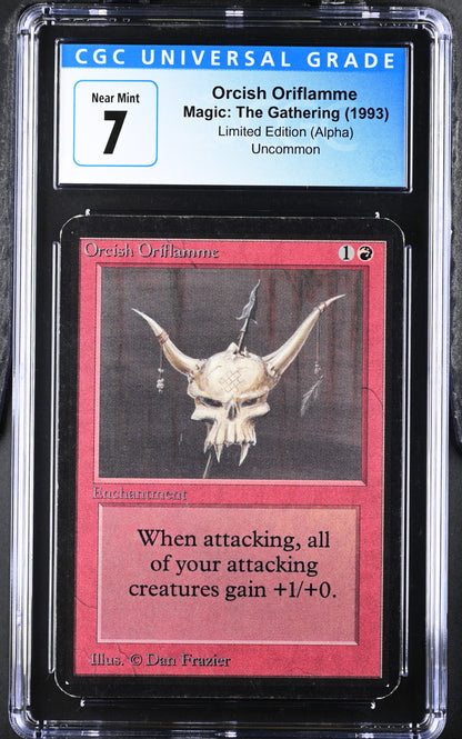 Magic: The Gathering MTG Orcish Oriflamme [Alpha Edition] Graded CGC 7 Near Mint