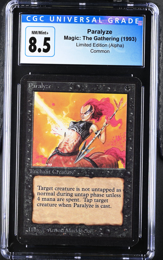 Magic: The Gathering MTG Paralyze [Alpha Edition] Graded CGC 8.5 NM/Mint+