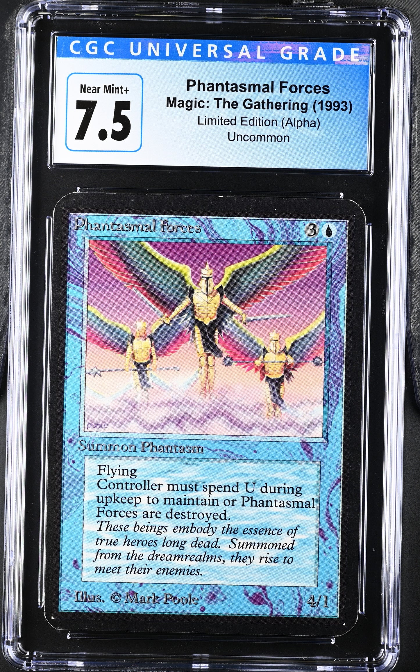 Magic: The Gathering MTG Phantasmal Forces [Alpha Edition] Graded CGC 7.5 Near Mint+