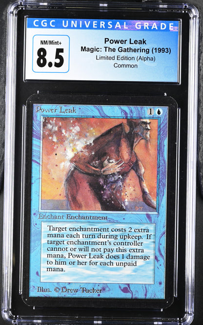 Magic: The Gathering MTG Power Leak [Alpha Edition] Graded CGC 8.5 NM/Mint+