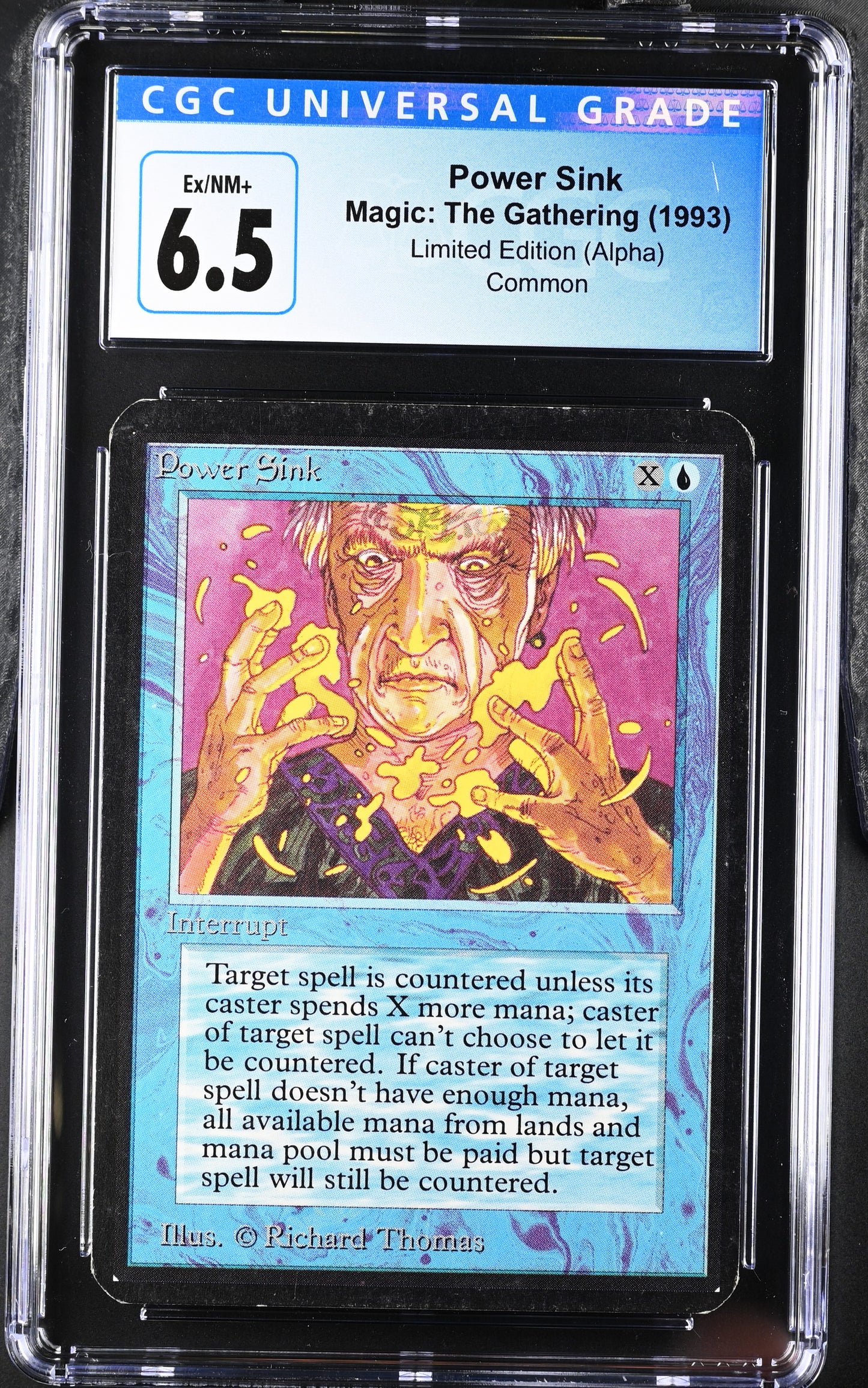 Magic: The Gathering MTG Power Sink [Alpha Edition] Graded CGC 6.5 Ex/NM+
