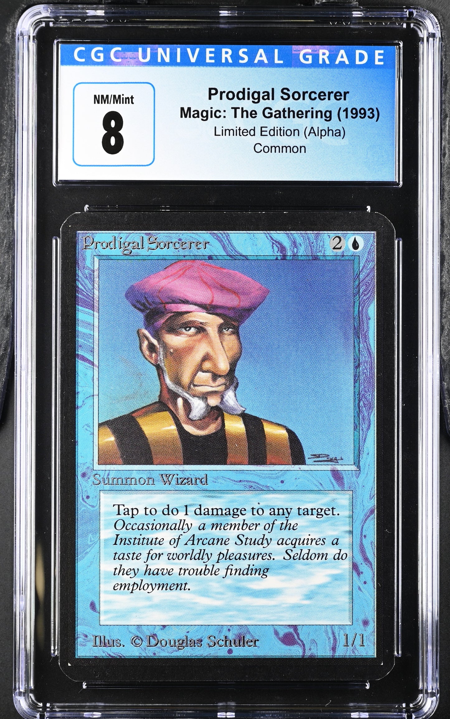 Magic: The Gathering MTG Prodigal Sorcerer [Alpha Edition] Graded CGC 8 NM/Mint