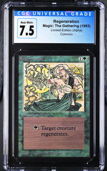 Magic: the Gathering MTG Regeneration [Alpha Edition] Graded CGC 7.5 Near Mint+