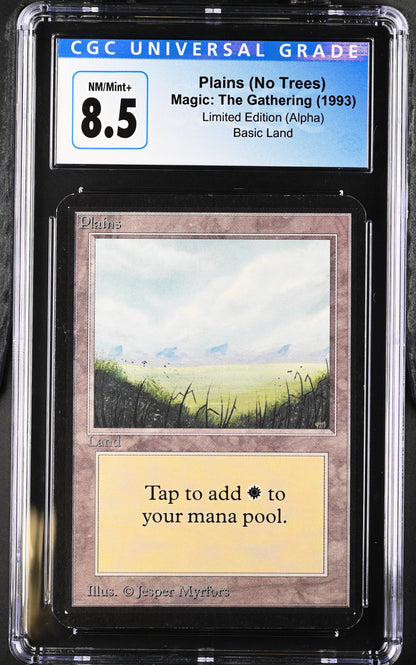 Magic: The Gathering MTG Plains (286) [Alpha Edition] Graded CGC 8.5 NM/Mint+