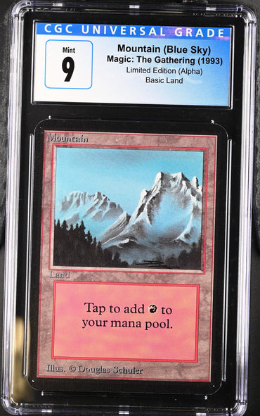 Magic: The Gathering MTG Mountain (293) [Alpha Edition] Graded CGC 9 Mint