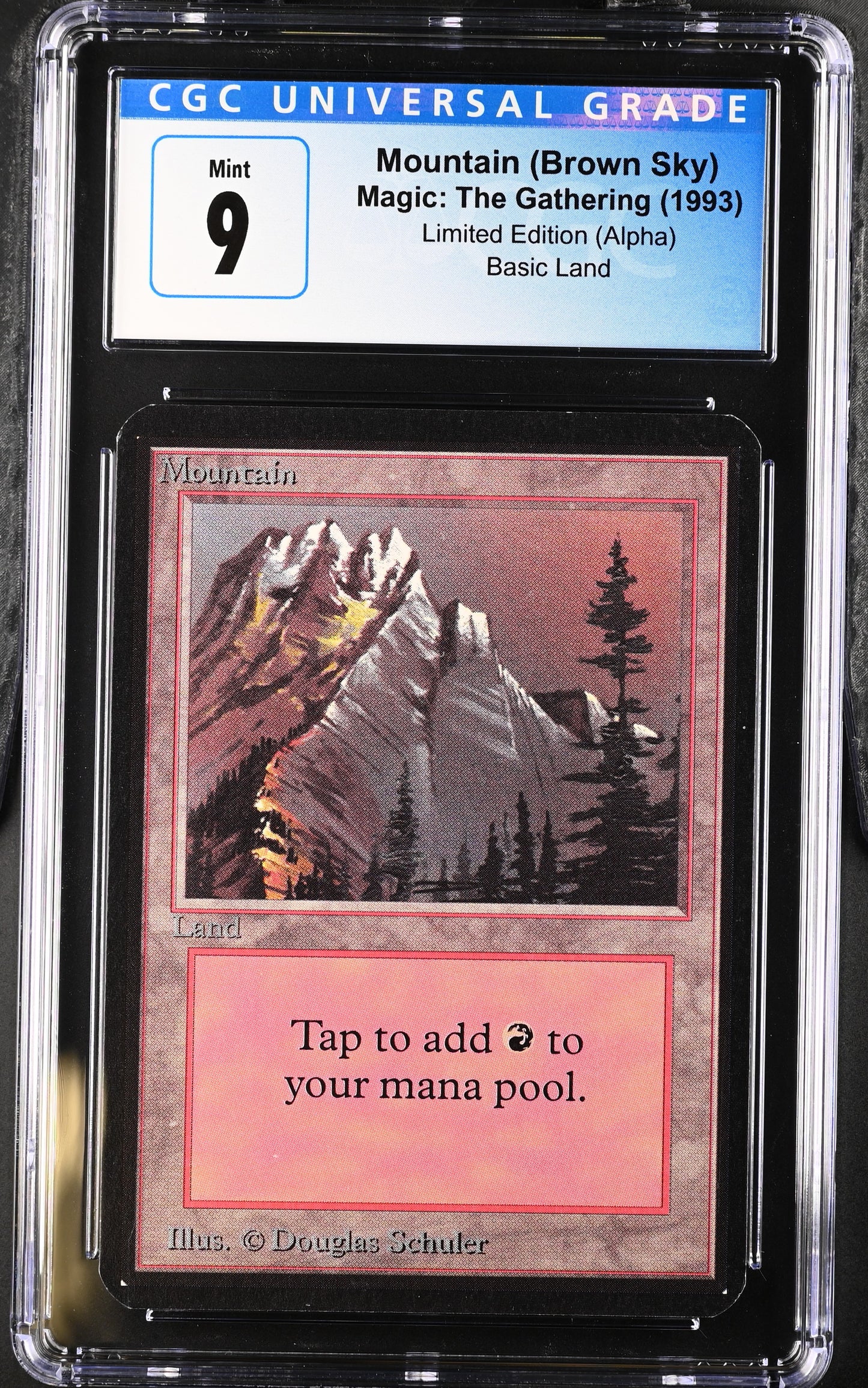Magic: The Gathering MTG Mountain (292) [Alpha Edition] Graded CGC 9 Mint