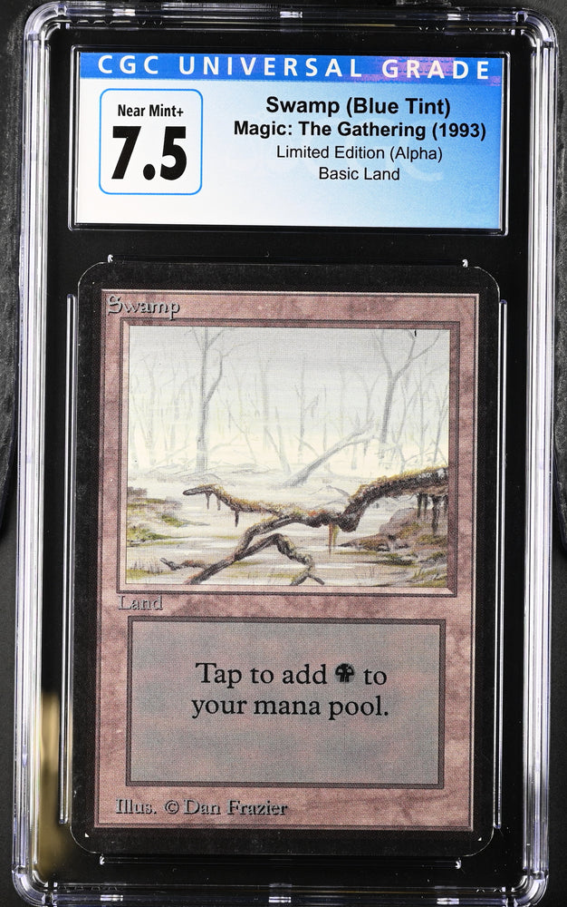 Magic: the Gathering MTG Swamp (290) [Alpha Edition] Graded CGC 7.5 Near Mint+