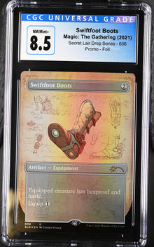 Magic MTG Swiftfoot Boots (Blueprint) [Secret Lair Drop Promos] CGC 8.5 NM/Mint