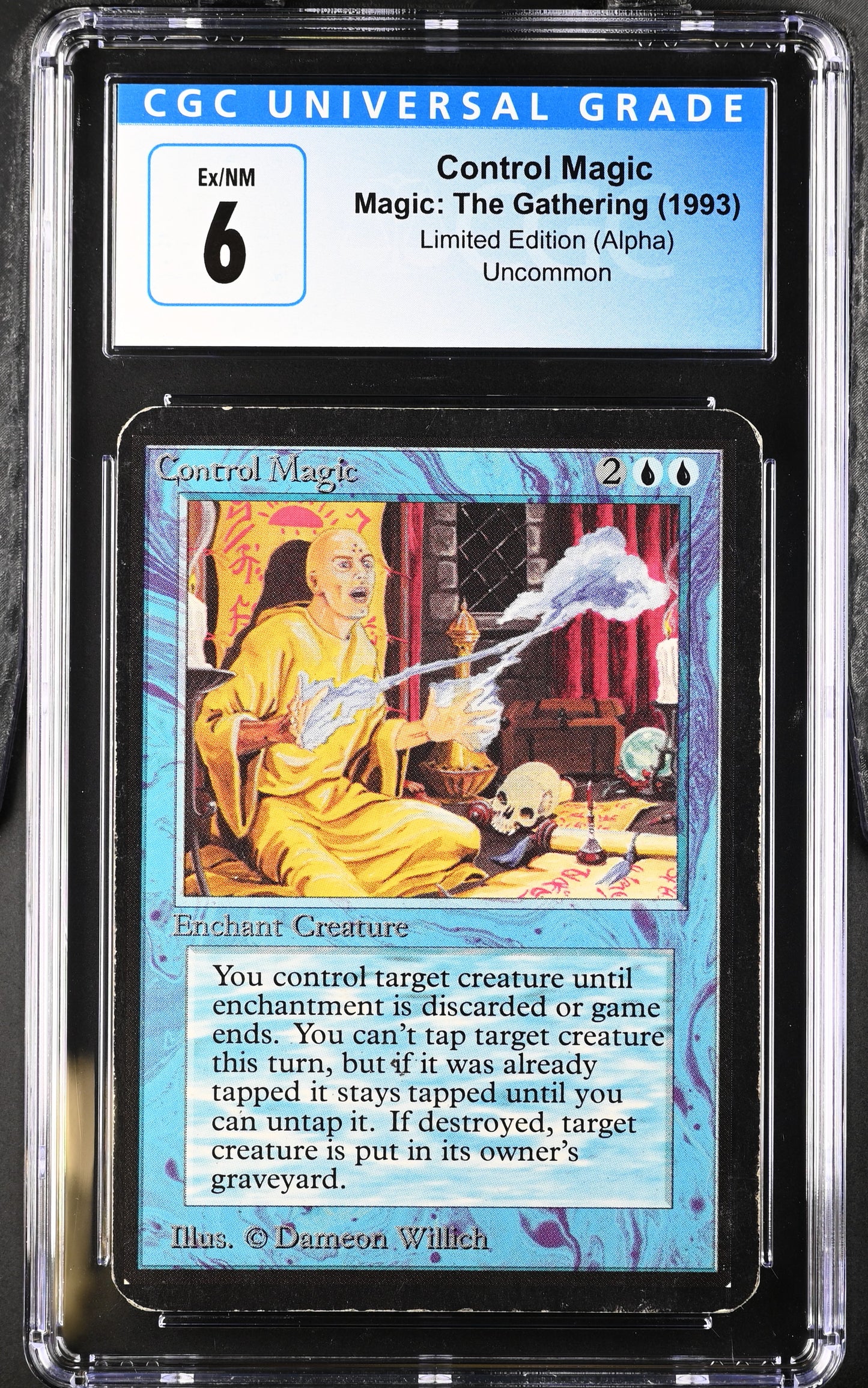 Magic: The Gathering MTG Control Magic [Alpha Edition] Graded CGC 6 Ex/NM