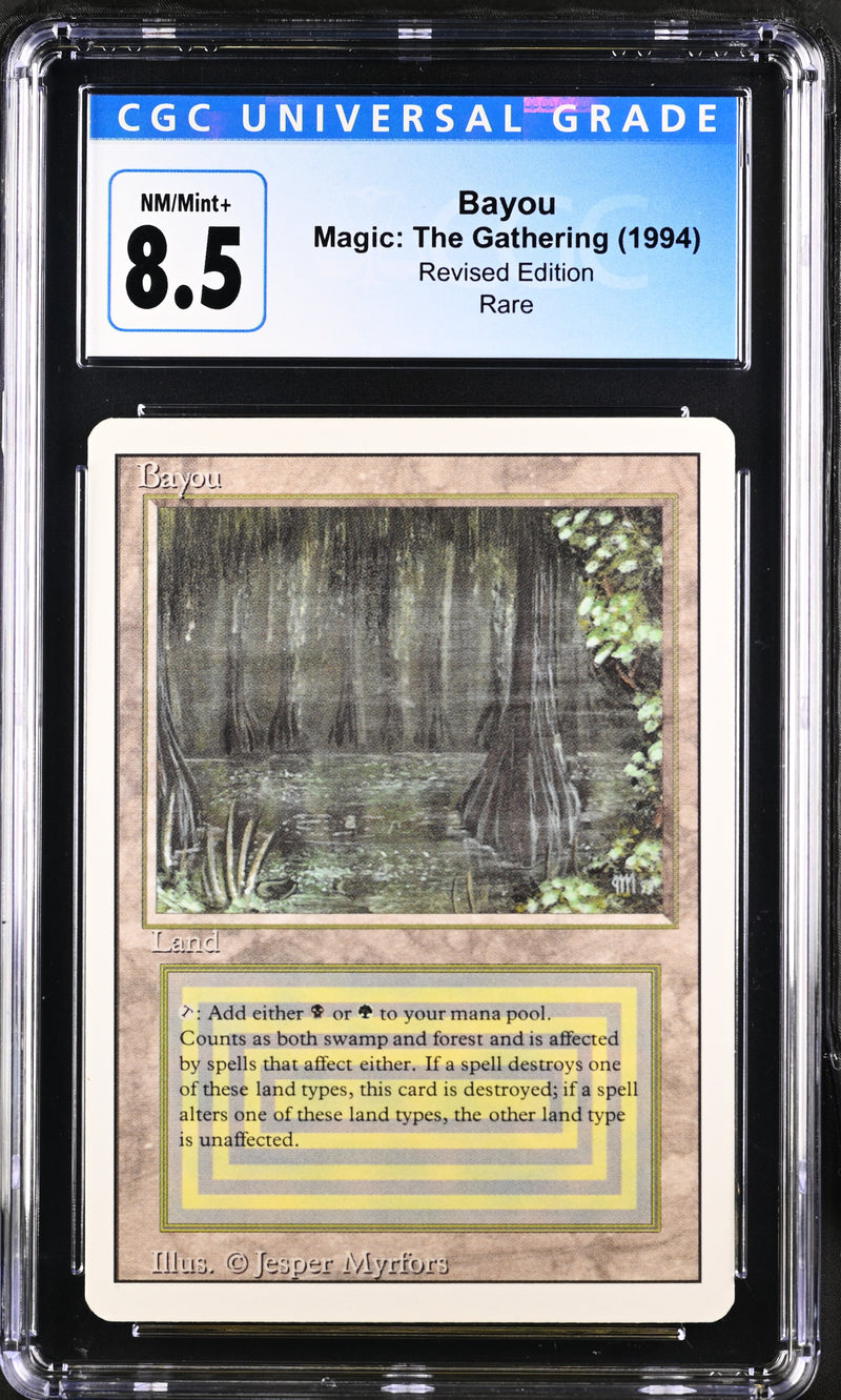 Magic: The Gathering MTG Bayou [Revised Edition] Graded CGC 8.5 NM/Mint+