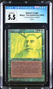 Magic: The Gathering MTG Gaea's Liege [Beta Edition] Graded CGC 5.5 Excellent+