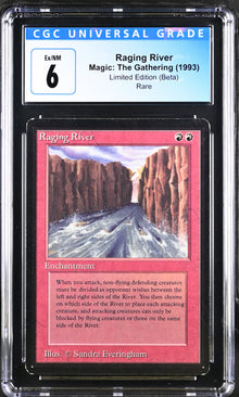 Magic: The Gathering MTG Raging River [Beta Edition] Graded CGC 6 Ex/NM