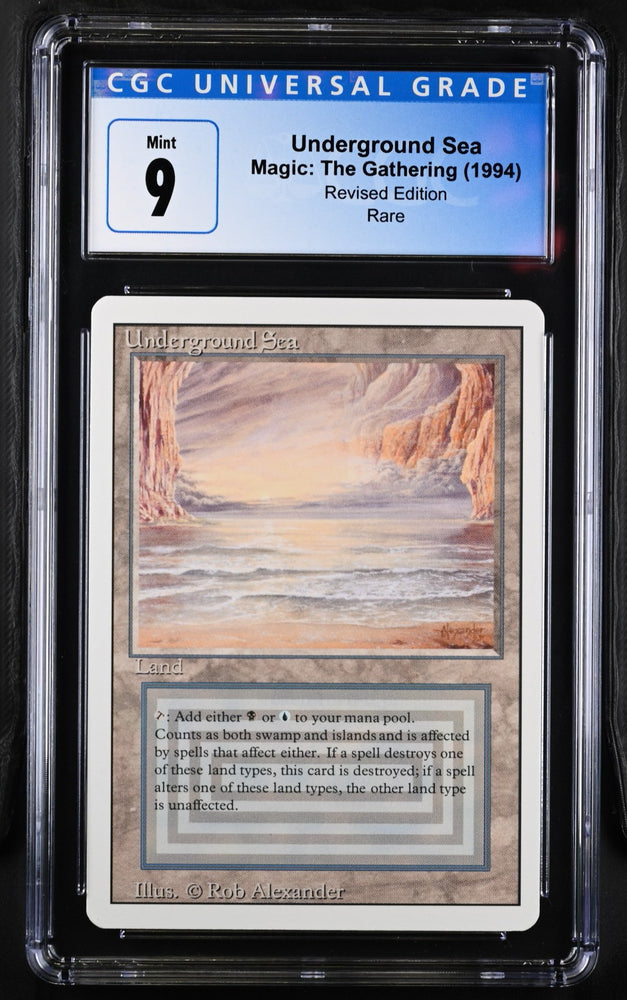 Magic: The Gathering MTG Underground Sea [Revised Edition] Graded CGC 9 Mint