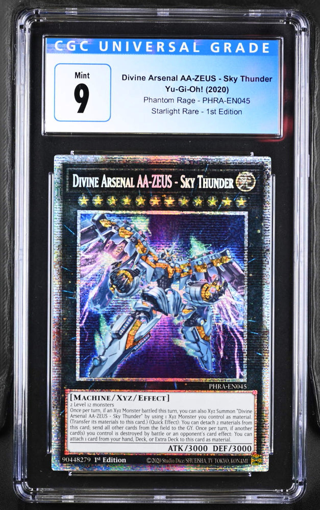 YGO Divine Arsenal AA-ZEUS - Sky Thunder (Starlight Rare) [PHRA-EN045] 1st Graded CGC 9 Mint