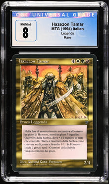Magic: the Gathering MTG Hazezon Tamar Italian [Legends] Graded 8 NM/Mint