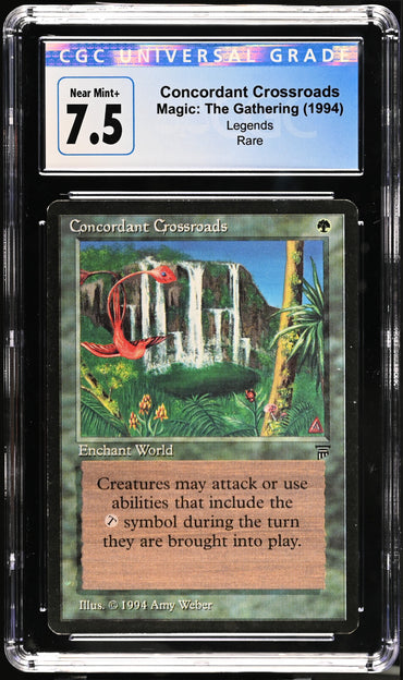 Magic: The Gathering MTG Concordant Crossroads [Legends] Graded CGC 7.5 Near Mint+