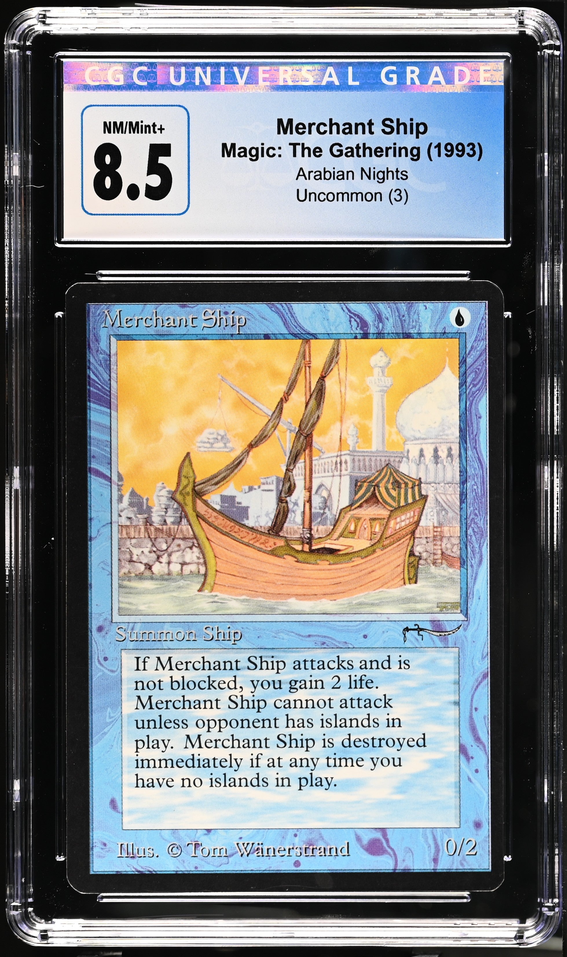 Magic: The Gathering MTG Merchant Ship [Arabian Nights] Graded CGC 8.5 NM/Mint+
