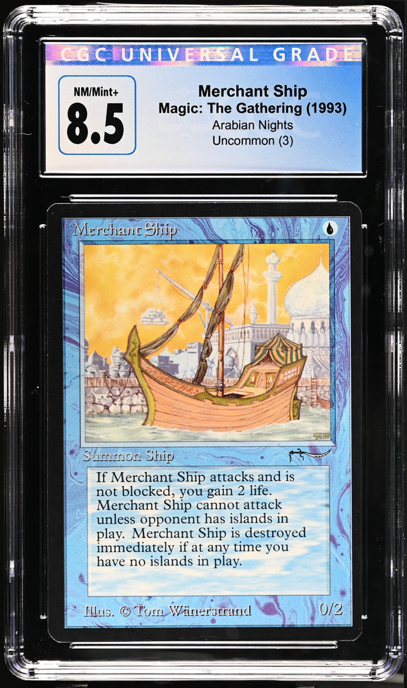 Magic: The Gathering MTG Merchant Ship [Arabian Nights] Graded CGC 8.5 NM/Mint+