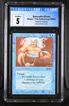 Magic: the Gathering MTG Serendib Efreet [Arabian Nights] Graded CGC 5 Excellent