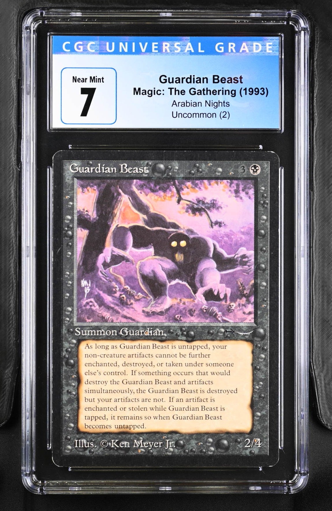 Magic MTG Guardian Beast [Arabian Nights] Graded CGC 7 NM