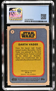 Star Wars Throwback Thursday 2023 Card #2 Darth Vader SP CGC 10 Gem Mint