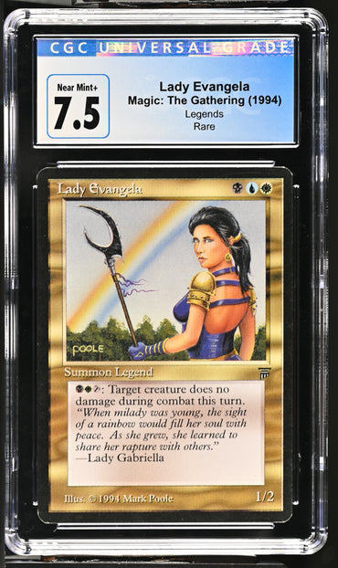 Magic: the Gathering MTG Lady Evangela [Legends] Graded CGC 7.5 Near Mint+