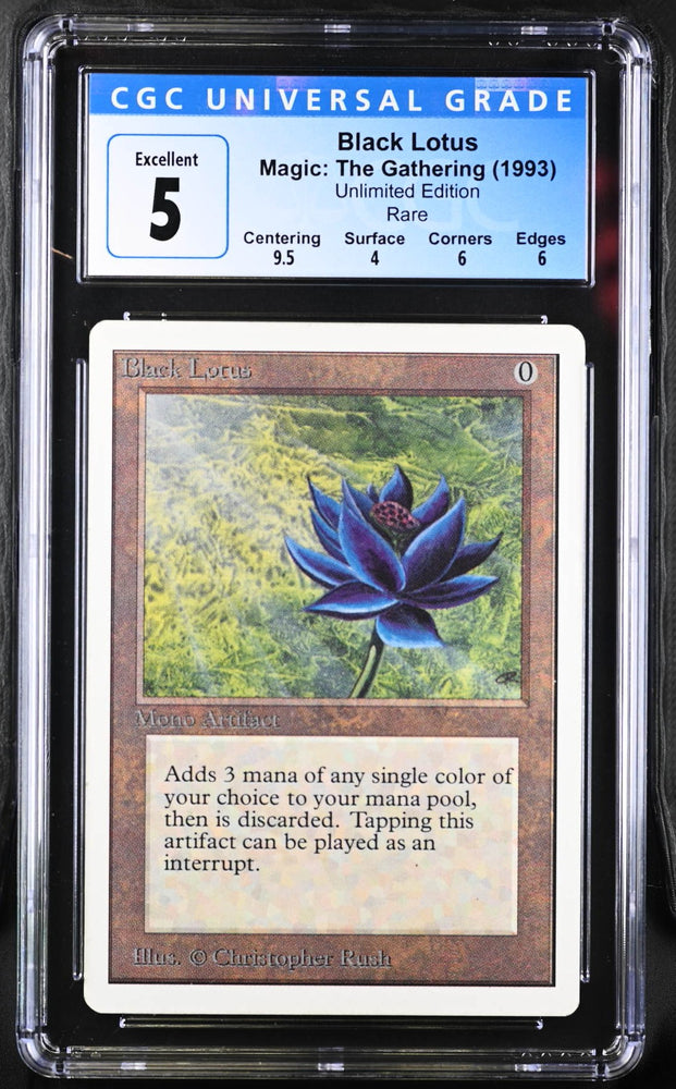 Magic: The Gathering MTG Black Lotus [Unlimited Edition] Graded CGC 5 Excellent