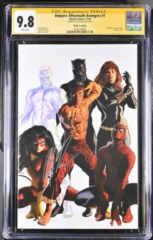 EMPYRE AFTERMATH AVENGERS #1 (2020) CGC 9.8 Signed by Alex Ross Thank You Var