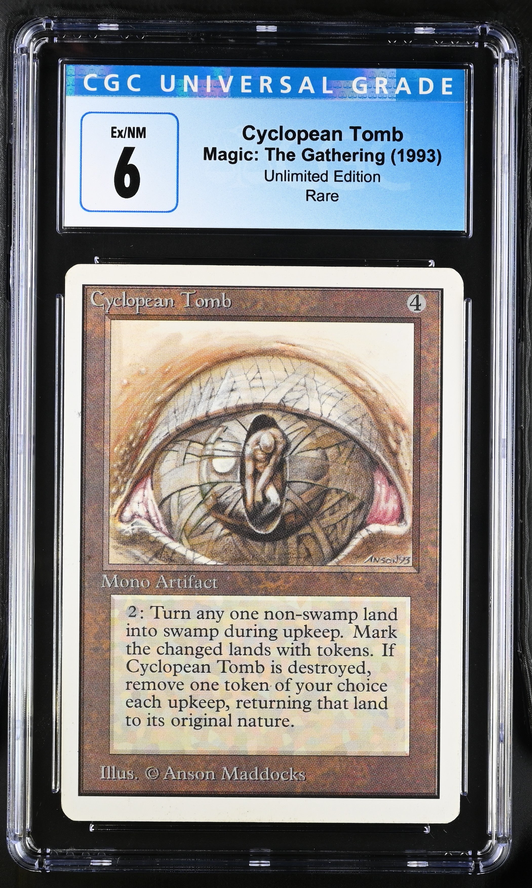 Magic: The Gathering MTG Cyclopean Tomb [Unlimited Edition] Graded CGC 6 Ex/NM