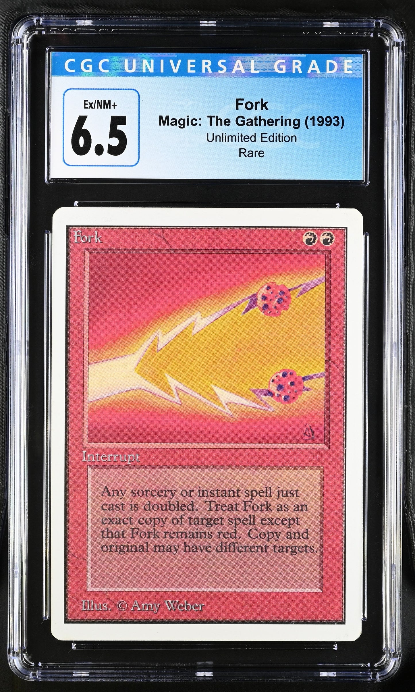 Magic: The Gathering MTG Fork [Unlimited Edition] Graded CGC 6.5 Ex/NM+
