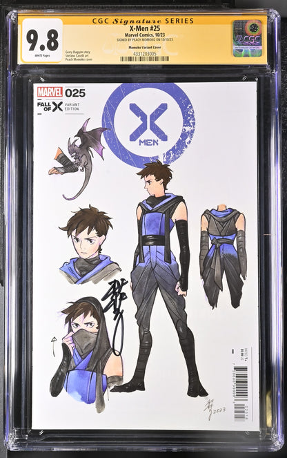 X-Men #25 Design Variant Graded CGC 9.8 Signed By Peach Momoko