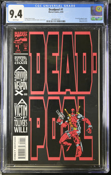 Deadpool #1 (1993) Graded CGC 9.4