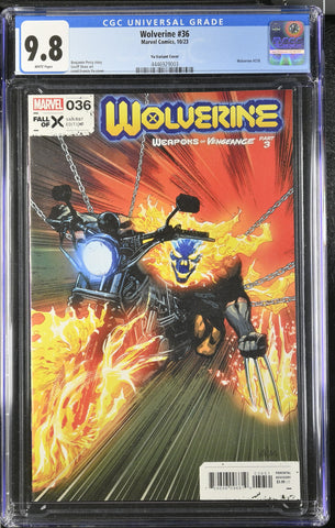 Wolverine 36 Graded CGC 9.8 Leinil Yu Variant 1st Hellverine