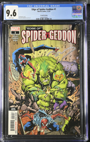 Edge Of Spider-Geddon #1 (Of 4) CCG 9.6 2ND Printing Sandoval Punk Hulk